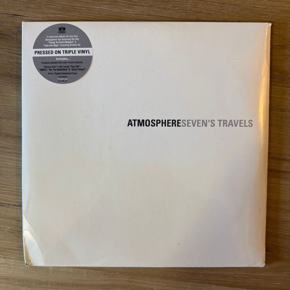 New Atmosphere Sevens Travels Sealed 3 Vinyl Set Explicit Underground Hip Hop LP